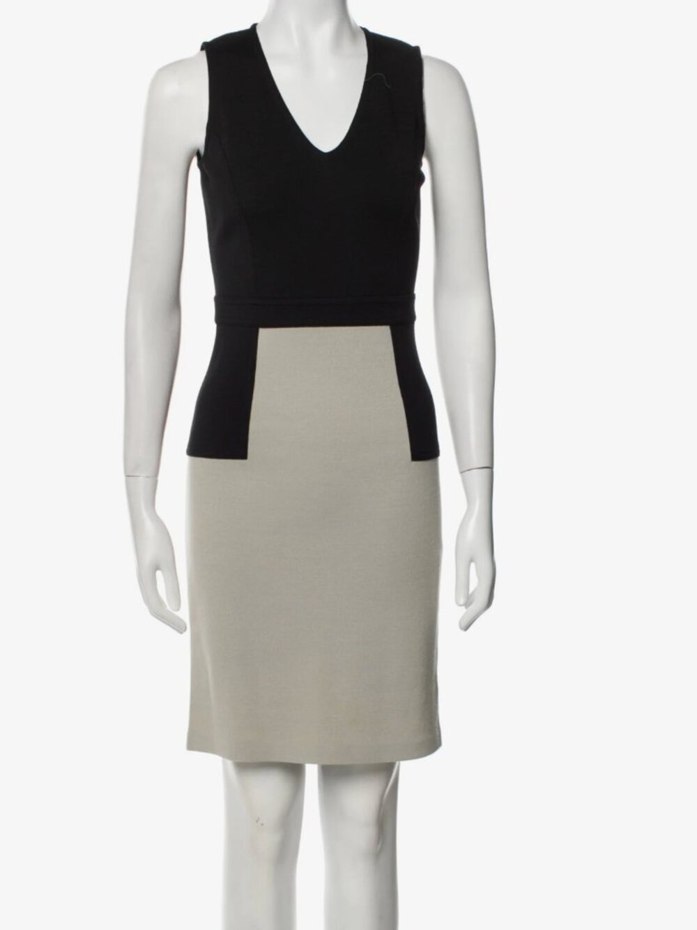 St. John V-Neck Knee-Length Dress